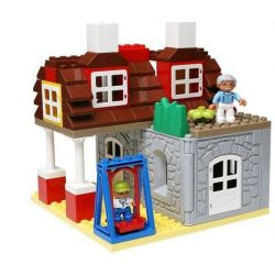 HYSTOYS HONGYUANSHENG AOLEDUOTOYS HG-1421 1421 HG1421 Xếp hình kiểu    Family House Nhà ông Ngoại 83 khối