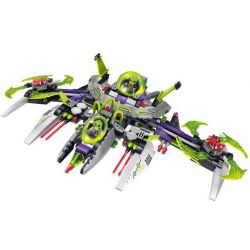 Enlighten 1617 Qman 1617 non  ĐUỔI BẮT CHỈ HUY NGƯỜI NGOÀI HÀNH TINH bộ đồ chơi xếp lắp ráp ghép mô hình Space Adventure SPACE ADVENTURE ARREST ALIEN COMMANDER Thám Hiểm Không Gian 704 khối