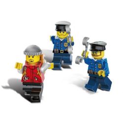 GUDI 9320 non  XE TÙ BINH CẢNH SÁT bộ đồ chơi xếp lắp ráp ghép mô hình City POLICE Thành Phố 870 khối