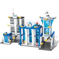 GUDI 9320 non  XE TÙ BINH CẢNH SÁT bộ đồ chơi xếp lắp ráp ghép mô hình City POLICE Thành Phố 870 khối