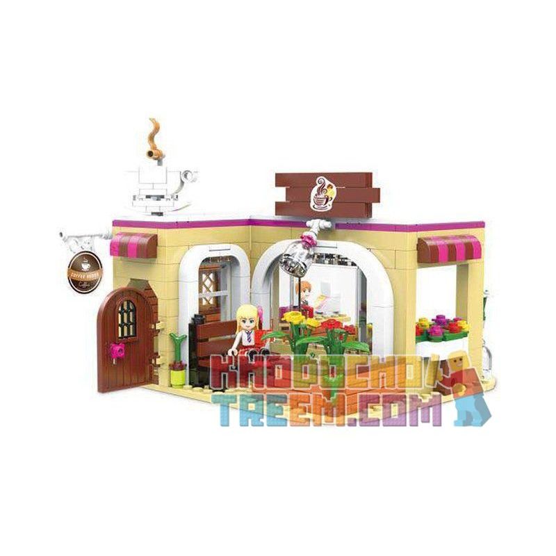 XINGBAO XB-12011 12011 XB12011 non  TIỆM TẠP HÓA VUI NHỘN CỦA CÁC CÔ GÁI bộ đồ chơi xếp lắp ráp ghép mô hình City Girl CITYGIRL COFFEE TIME Thành Phố Con Gái 426 khối