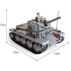 Kazi KY82009 82009 non  XE TĂNG ĐỨC CON BÁO 2 bộ đồ chơi xếp lắp ráp ghép mô hình Century Military CENTURY MILITARY PZKPFW-II Quân Đội Thế Kỷ 868 khối