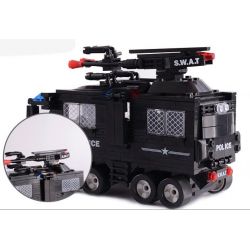 WOMA C0532 0532 Xếp hình kiểu  SWAT SPECIAL FORCE SWAT Team Force Trực Thăng Phối Hợp Xe Chở Lính đặc Nhiệm 593 khối