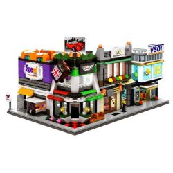 SEMBO WEKKI VIGGI SD6532 6532 SD6533 6533 SD6534 6534 SD6535 6535 non  CỬA HÀNG BMW MINI TỔ CHỨC TÀI CHÍNH VISA CHẾ ĐỘ XEM PHỐ THU NHỎ FEDEX BÁO LIÊN QUAN bộ đồ chơi xếp lắp ráp ghép mô hình Mini Modular SEMBO BLOCK Đường Phố Thu Nhỏ 160 khối