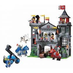 QMAN ENLIGHTEN KEEPPLEY 1021 non  TẤN CÔNG LÂU ĐÀI ĐẠI BÀNG bộ đồ chơi xếp lắp ráp ghép mô hình Medieval Castle CASTLE KNIGHTS Chiến Tranh Trung Cổ 568 khối