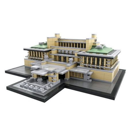 LOZ 1017 Xếp hình kiểu Nanoblock LOZ ELECTRIC AMUSEMENT PARK Imperial Hotel Khách Sạn Hoàng Gia 1187 khối