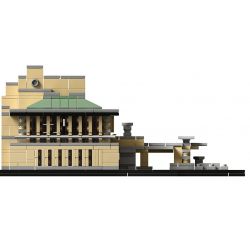 LOZ 1017 Xếp hình kiểu Nanoblock LOZ ELECTRIC AMUSEMENT PARK Imperial Hotel Khách Sạn Hoàng Gia 1187 khối