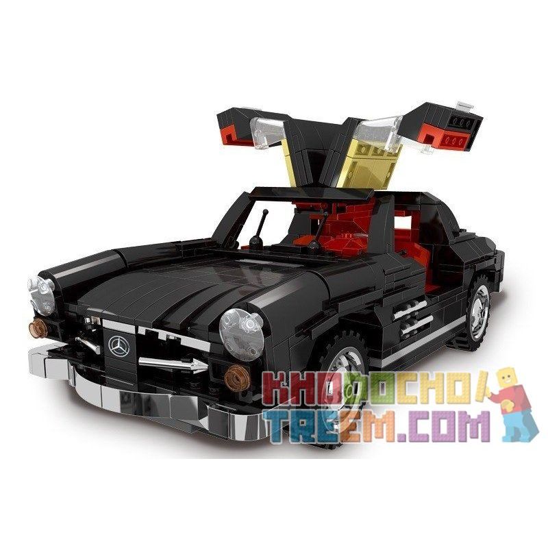 MouldKing 10005 Mould King 10005 REBRICKABLE MOC-22930 22930 MOC22930 XINGBAO XB-03010 03010 XB03010 non  SIÊU XE Ô TÔ bộ đồ chơi xếp lắp ráp ghép mô hình Creator MERCEDES BENZ 300SL GULLWING Sáng Tạo 825 khối