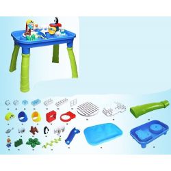 HYSTOYS HONGYUANSHENG AOLEDUOTOYS HG-1475 1475 HG1475 Xếp hình kiểu    Polar Zoo Vườn Thú Bắc Cực Lớn Có Bàn 40 khối