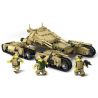 Kazi KY84042 84042 KY84043 84043 KY84044 84044 KY84045 84045 Xếp hình kiểu  MILITARY ARMY 4 In 1 Mammoth Tank Xe Tăng 4 Trong 1 gồm 4 hộp nhỏ 1242 khối