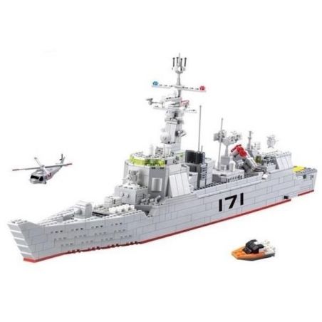 Kazi KY84029 84029 non  TÀU KHU TRỤC CHUYÊN TRỊ SÂN BAY bộ đồ chơi xếp lắp ráp ghép mô hình Field Army FIELD ARMY ANTIAIRCRAFT MISSILE DESTROYER Chiến Trường 897 khối