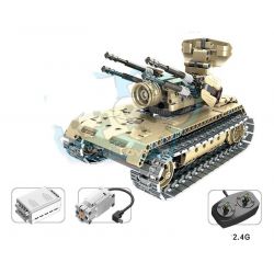 QIHUI 8012 non  XE TĂNG PHÒNG KHÔNG bộ đồ chơi xếp lắp ráp ghép mô hình  Kỹ Thuật Công Nghệ Cao Mô Hình Phương Tiện 457 khối