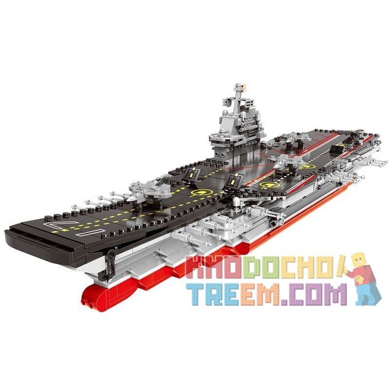 XINGBAO XB-06020 06020 XB06020 non  TÀU SÂN BAY tỷ lệ 1:525 bộ đồ chơi xếp lắp ráp ghép mô hình Creator AIRCRAFT CARRIER Sáng Tạo 1355 khối