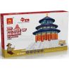 WANGE DR.LUCK 8020 5222 non  THIÊN ĐÀN THỜ TRỜI bộ đồ chơi xếp lắp ráp ghép mô hình Mini Modular THE TEMPLE OF HEAVEN BEIJING Đường Phố Thu Nhỏ 758 khối