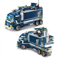 Enlighten 1918 Qman 1918 non  ĐỒN CẢNH SÁT bộ đồ chơi xếp lắp ráp ghép mô hình Police POLICE BATTLE FORCE 951 khối