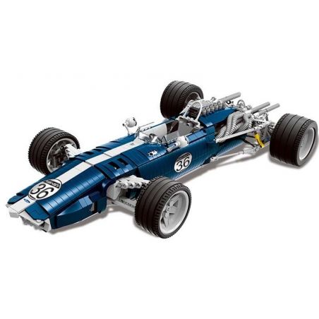 REBRICKABLE MOC-1234 1234 MOC1234 XINGBAO XB-03022 03022 XB03022 non  XE ĐUA MÀU XANH DA TRỜI bộ đồ chơi xếp lắp ráp ghép mô hình  EAGLE WESLAKE MK1 T1G Kỹ Thuật Công Nghệ Cao Mô Hình Phương Tiện 1758 khối