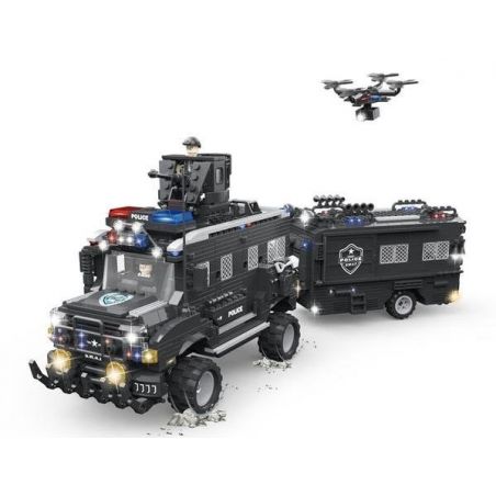 WOMA C0556 0556 non  XE BỌC THÉP KÉO KHOANG CỦA ĐẶC NHIỆM bộ đồ chơi xếp lắp ráp ghép mô hình Swat Special Force SWAT CORPS 1663 khối