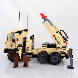 Enlighten 822 Qman 822 non  XE TẢI PHÓNG TÊN LỬA bộ đồ chơi xếp lắp ráp ghép mô hình Military Army COMBATZONES MISSILE CAR Quân Sự Bộ Đội 310 khối