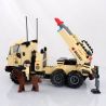 Enlighten 822 Qman 822 non  XE TẢI PHÓNG TÊN LỬA bộ đồ chơi xếp lắp ráp ghép mô hình Military Army COMBATZONES MISSILE CAR Quân Sự Bộ Đội 310 khối