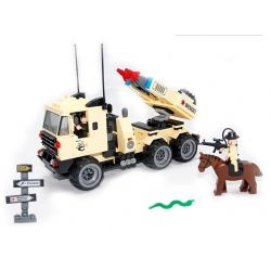 Enlighten 822 Qman 822 non  XE TẢI PHÓNG TÊN LỬA bộ đồ chơi xếp lắp ráp ghép mô hình Military Army COMBATZONES MISSILE CAR Quân Sự Bộ Đội 310 khối