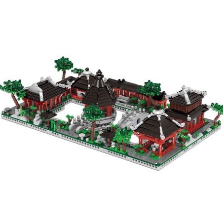 XINGBAO XB-01110 01110 XB01110 non  NHÀ VƯỜN CỔ Ở TÔ CHÂU bộ đồ chơi xếp lắp ráp ghép mô hình Mini Modular GARDEN SUZHOU Đường Phố Thu Nhỏ 2479 khối