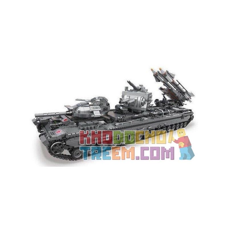 XINGBAO XB-06006 06006 XB06006 non  SIÊU TĂNG KV-2 bộ đồ chơi xếp lắp ráp ghép mô hình Creator KV-2 TANK Sáng Tạo 3663 khối