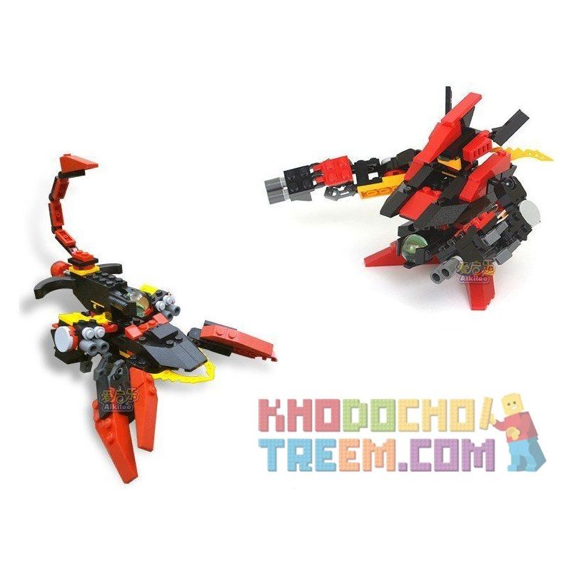 GUDI 9908 non  PINBALL MEN BLOOD SCORPION bộ đồ chơi xếp lắp ráp ghép mô hình Transformers Robot Đại Chiến Người Máy Biến Hình 133 khối