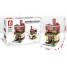 SEMBO SD6021 6021 SD6018 6018 SD6020 6020 601513 non  THÀNH PHỐ THƯƠNG MẠI TRÊN NHỎ bộ đồ chơi xếp lắp ráp ghép mô hình Mini Modular HOLIDAY STREET KARAOKE TV Đường Phố Thu Nhỏ 180 khối