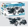 WOMA C0533 0533 Xếp hình kiểu  SWAT SPECIAL FORCE SWAT Helicopter Car Trực Thăng Phối Hợp ô Tô Lính đặc Nhiệm 594 khối