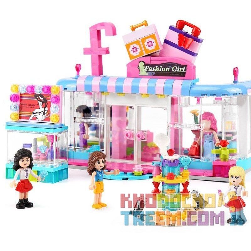 XINGBAO XB-12010 12010 XB12010 non  CỬA HÀNG THỜI TRANG CỦA CÁC CÔ GÁI CAMPUS bộ đồ chơi xếp lắp ráp ghép mô hình City Girl CITYGIRL BEAUTY BOUTIQUE Thành Phố Con Gái 453 khối