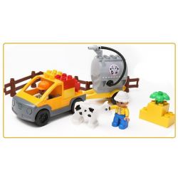 HYSTOYS HONGYUANSHENG AOLEDUOTOYS GM-5001 5001 GM5001 HG-1268 1268 HG1268 Xếp hình kiểu    Big Farm Nông Trại Nhỏ gồm 2 hộp nhỏ 76 khối