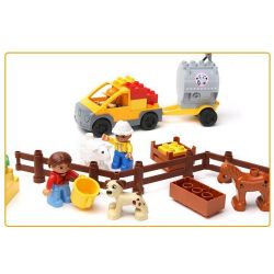HYSTOYS HONGYUANSHENG AOLEDUOTOYS GM-5001 5001 GM5001 HG-1268 1268 HG1268 Xếp hình kiểu    Big Farm Nông Trại Nhỏ gồm 2 hộp nhỏ 76 khối