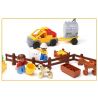 HYSTOYS HONGYUANSHENG AOLEDUOTOYS GM-5001 5001 GM5001 HG-1268 1268 HG1268 Xếp hình kiểu    Big Farm Nông Trại Nhỏ gồm 2 hộp nhỏ 76 khối