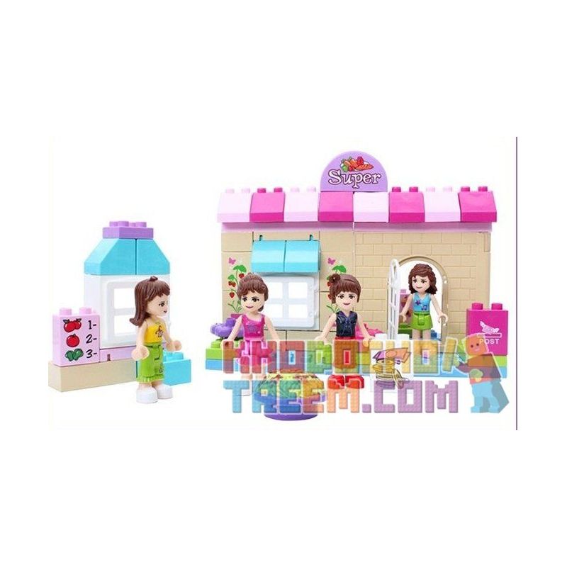  Xếp hình kiểu  Go Shopping At Supermarket With Girls Chuyến Đi Siêu Thị Thú Vị 73 khối