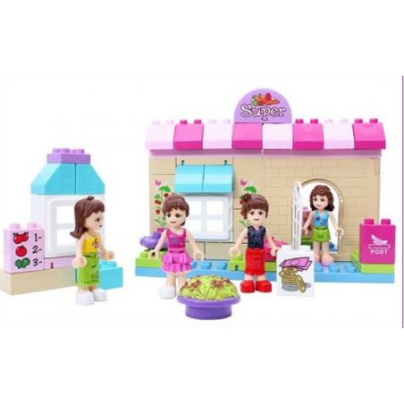  Xếp hình kiểu  Go Shopping At Supermarket With Girls Chuyến Đi Siêu Thị Thú Vị 73 khối