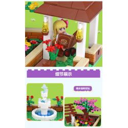 XINGBAO XB-12004 12004 XB12004 non  THÀNH PHỐ CÔ GÁI bộ đồ chơi xếp lắp ráp ghép mô hình City Girl CITYGIRL FLOWER CORNER Thành Phố Con Gái 554 khối