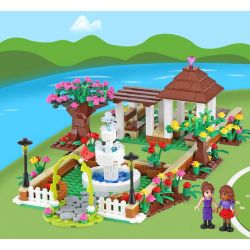 XINGBAO XB-12004 12004 XB12004 non  THÀNH PHỐ CÔ GÁI bộ đồ chơi xếp lắp ráp ghép mô hình City Girl CITYGIRL FLOWER CORNER Thành Phố Con Gái 554 khối