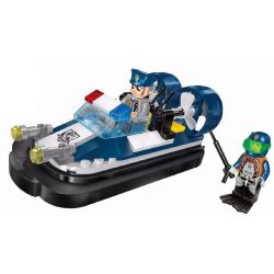 Enlighten 1903 Qman 1903 non  THUYỀN PHAO CỦA CẢNH SÁT bộ đồ chơi xếp lắp ráp ghép mô hình Police POLICE BATTLE FORCE MARINE CORPS 105 khối