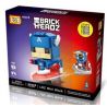 LOZ 1401 Xếp hình kiểu Nanoblock BRICKHEADZ Captain America Đội Trưởng Mỹ 142 khối