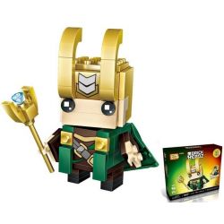 LOZ 1425 Xếp hình kiểu Nanoblock BRICKHEADZ Loki - The God Of Mischief Rocky đá 142 khối
