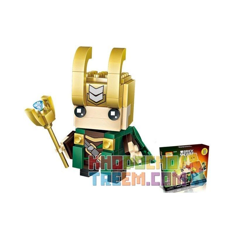 LOZ 1425 Xếp hình kiểu Nanoblock BRICKHEADZ Loki - The God Of Mischief Rocky đá 142 khối