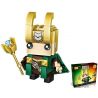 LOZ 1425 Xếp hình kiểu Nanoblock BRICKHEADZ Loki - The God Of Mischief Rocky đá 142 khối