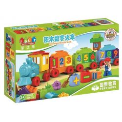 JUN DA LONG TOYS JDLT 5300A Xếp hình kiểu    Digital Train Đoàn Tàu Tập đếm 53 khối