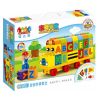 JUN DA LONG TOYS JDLT 5309A Xếp hình kiểu    Alphabet Bus Xe Bus Chữ Cái 53 khối