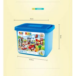 JUN DA LONG TOYS JDLT 5276A Xếp hình kiểu    Fire City Thành Phố Lính Cứu Hỏa 126 khối