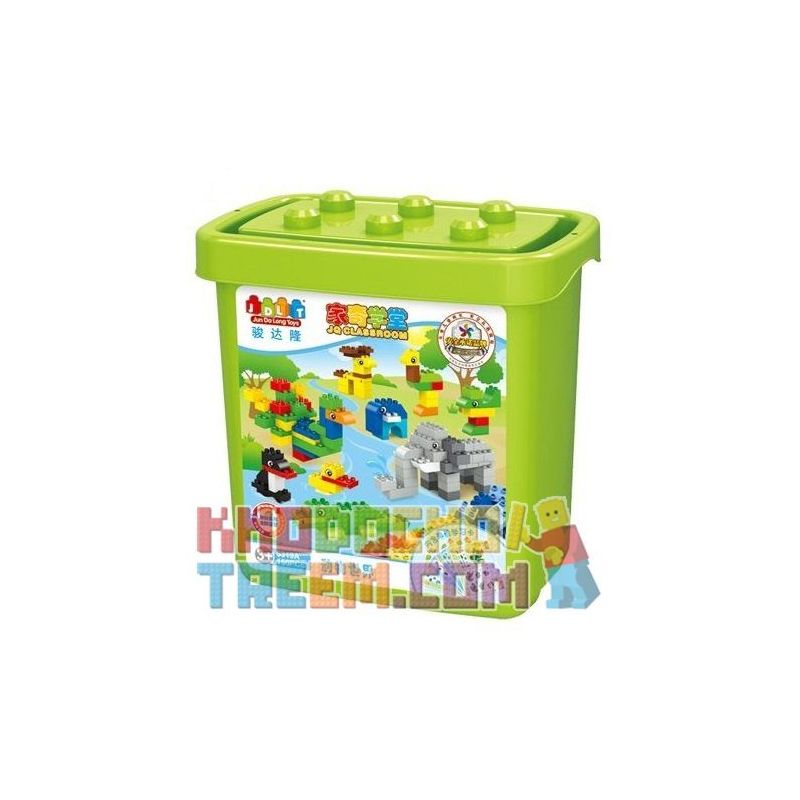 JUN DA LONG TOYS JDLT 5319A Xếp hình kiểu    Animals On River Các Loài Động Vật Bên Sông 150 khối