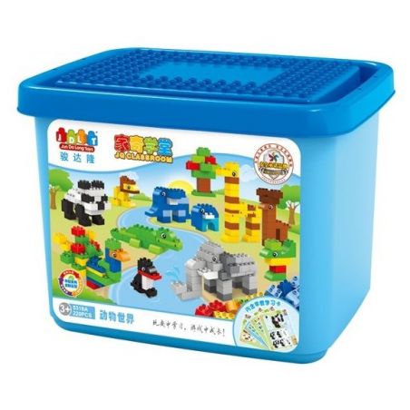 JUN DA LONG TOYS JDLT 5318A Xếp hình kiểu    Animal World Big Bucket Thế Giới Động Vật 220 khối