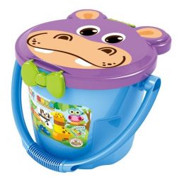 JUN DA LONG TOYS JDLT 5313A Xếp hình kiểu    Drum Các Loài Thú Hình Hộp 68 khối