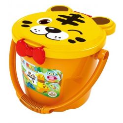 JUN DA LONG TOYS JDLT 5313A Xếp hình kiểu    Drum Các Loài Thú Hình Hộp 68 khối