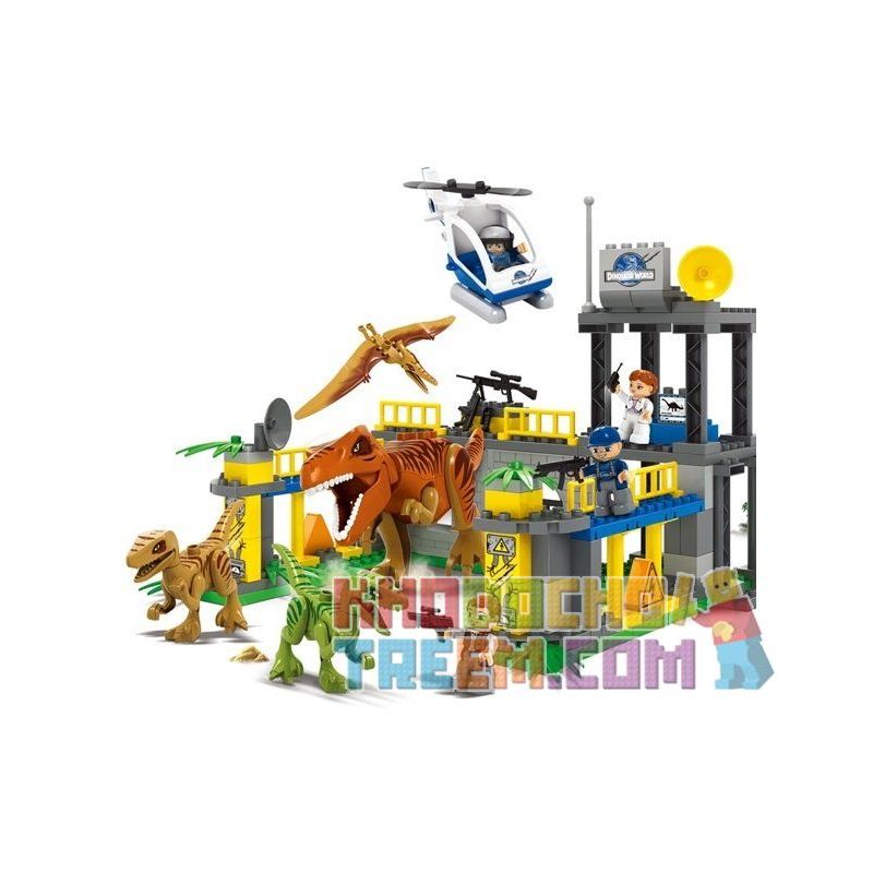 JUN DA LONG TOYS JDLT 5073A Xếp hình kiểu    Dinosaur World Lạc Vào Thế Giới Khủng Long 138 khối